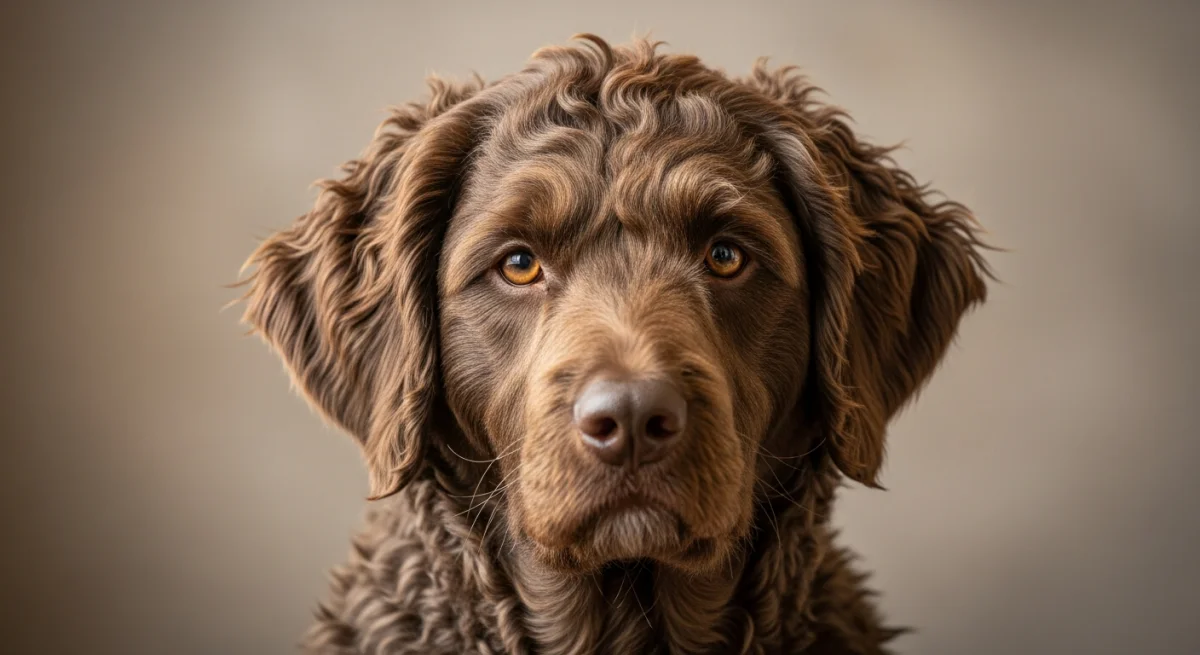 Portrait Chien d'eau espagnol