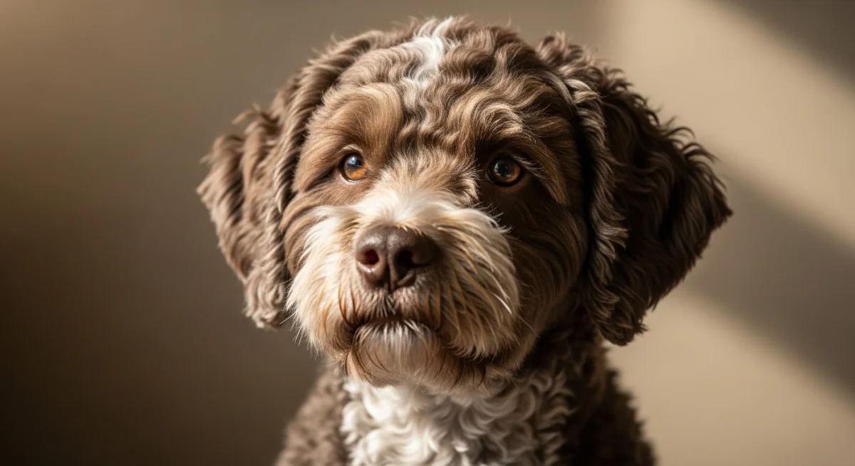 Portrait Chien d'eau romagnol