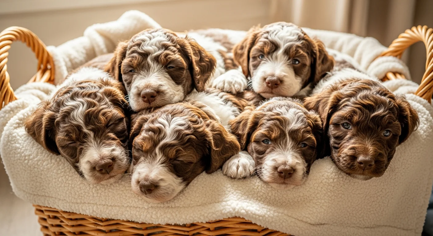 Chiot Chien d'eau romagnol