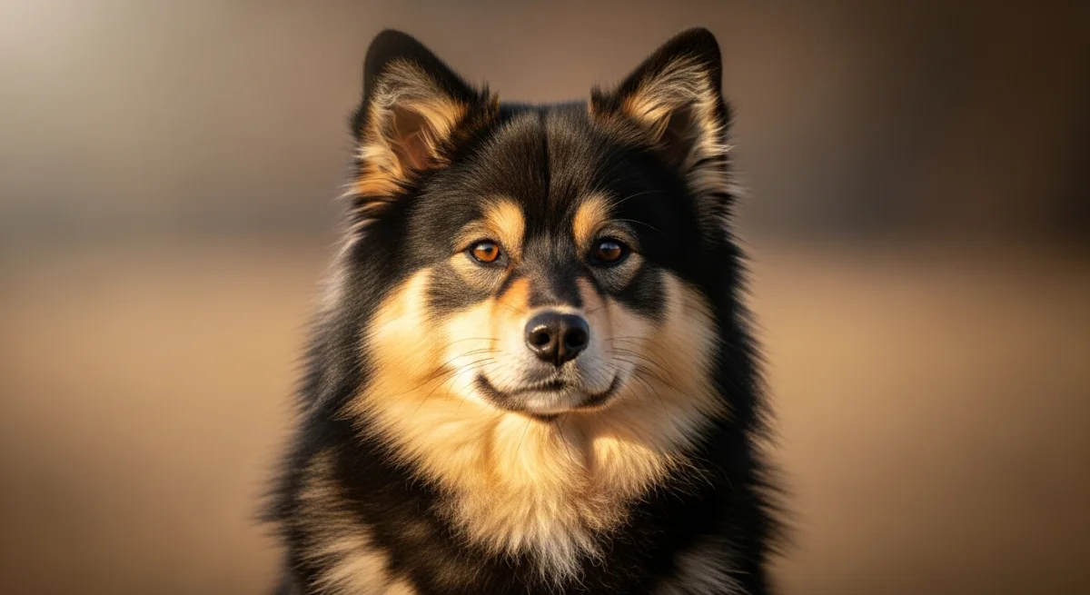 Portrait Chien Finnois De Laponie
