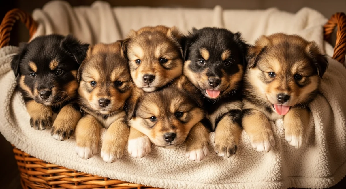 Chiot Chien Finnois De Laponie
