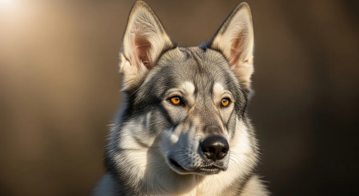 Portrait Chien Loup De Saarloos