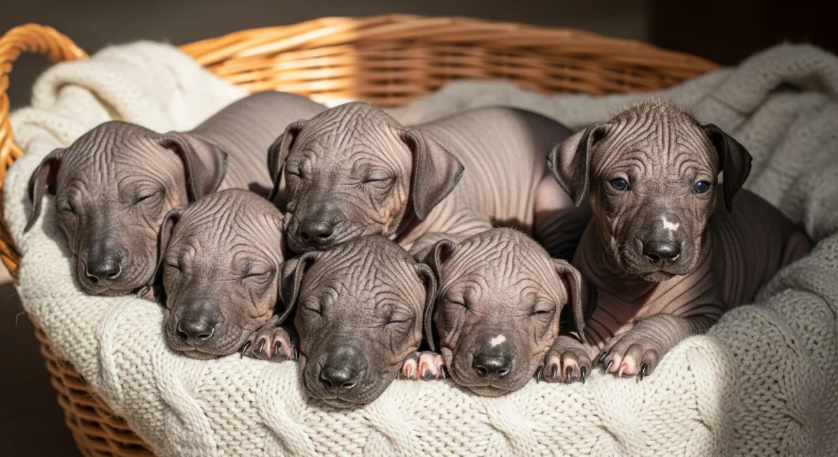 Chiot Chien Nu Du Mexique