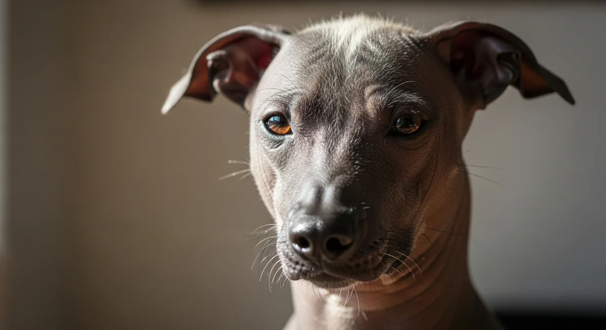 Portrait Chien Nu Du Pérou