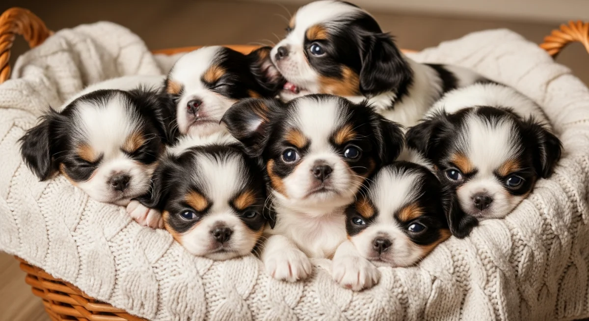 Chiot Épagneul Japonais