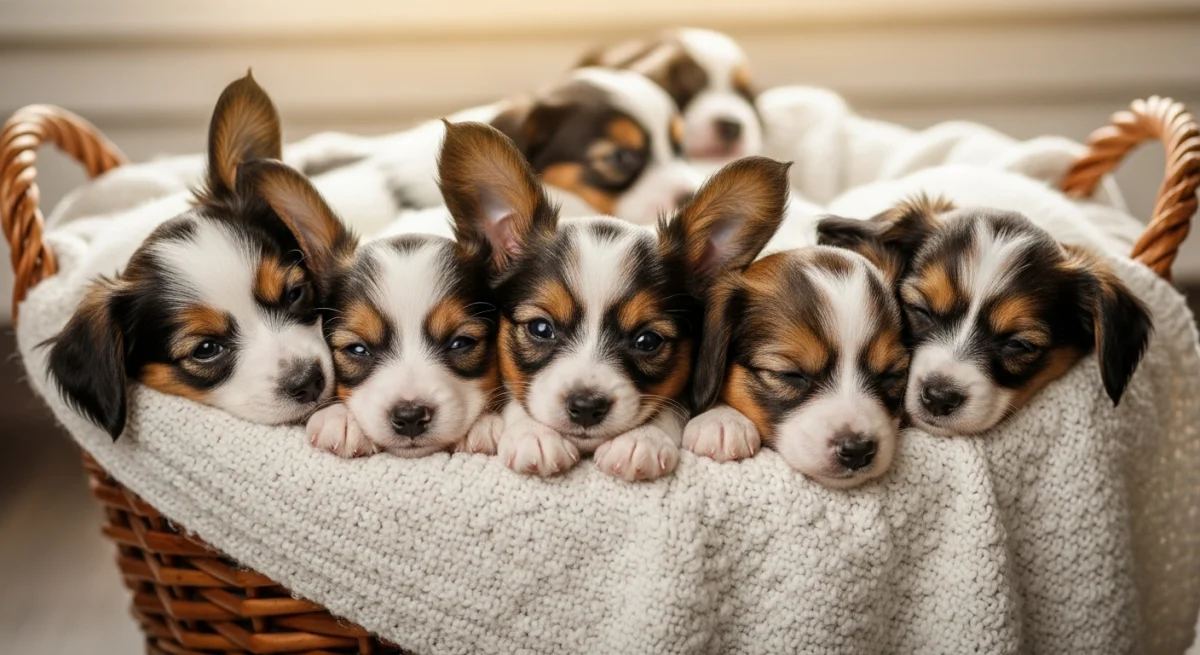 Chiot Épagneul Nain Continental