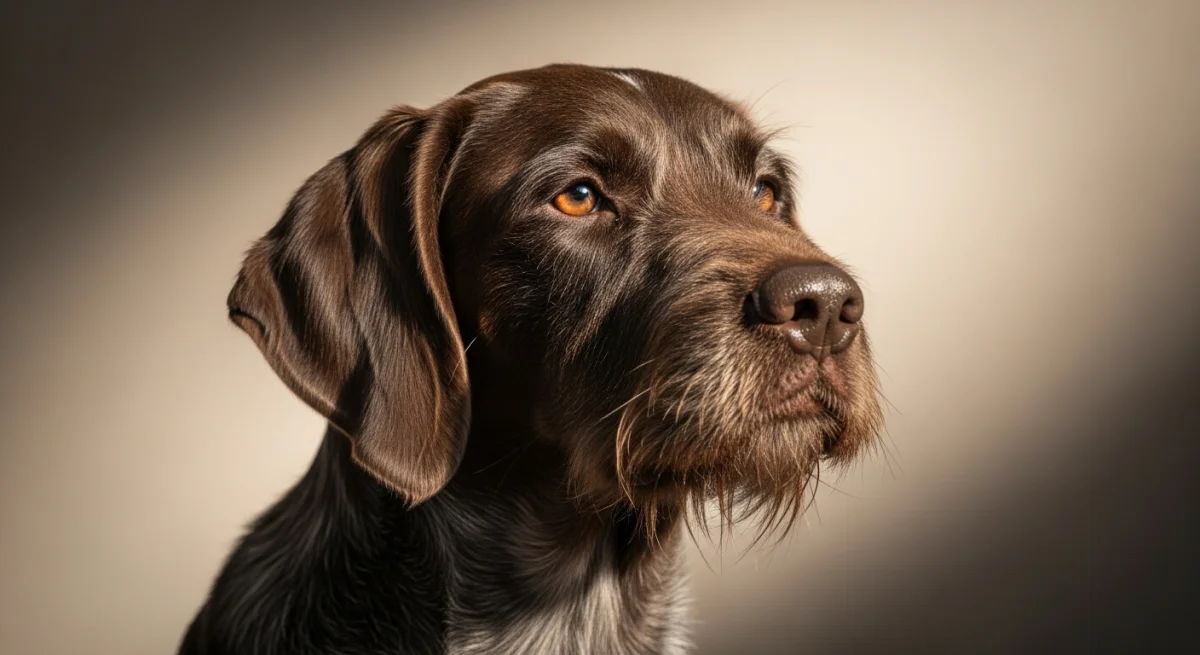 Portrait Griffon d'arrêt à poil dur Korthals