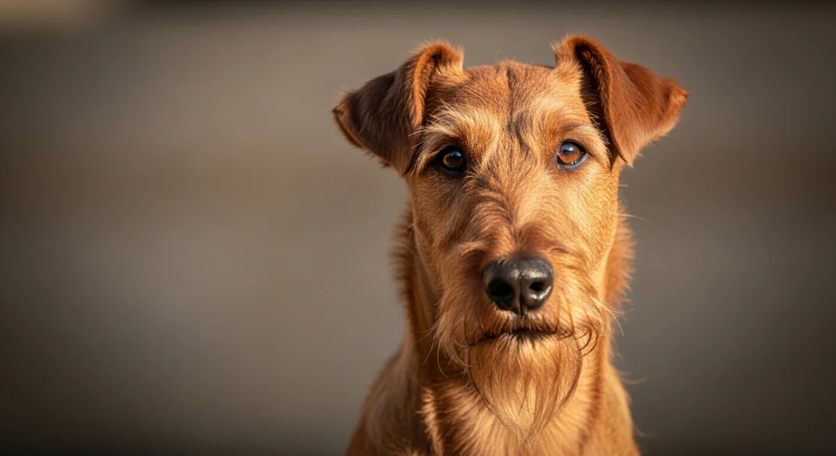 Portrait Irish Terrier