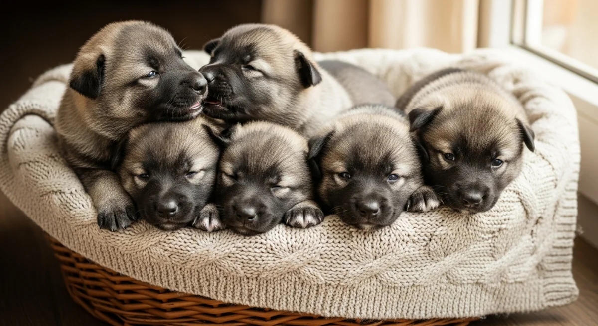 Chiot Norsk Elghund Gris 3