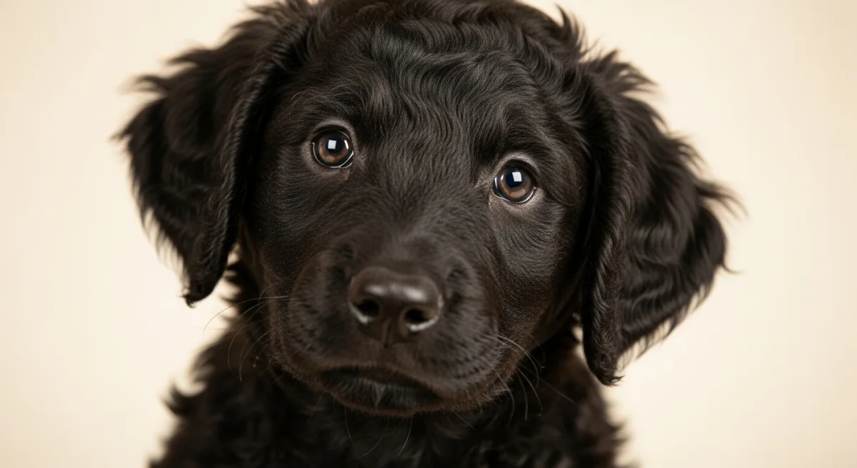 Chiot Retriever À Poil Bouclé 1