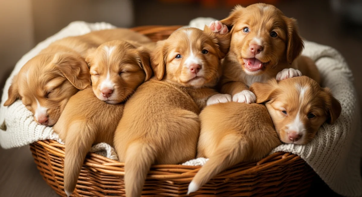 Chiot Retriever De La Nouvelle Écosse 3