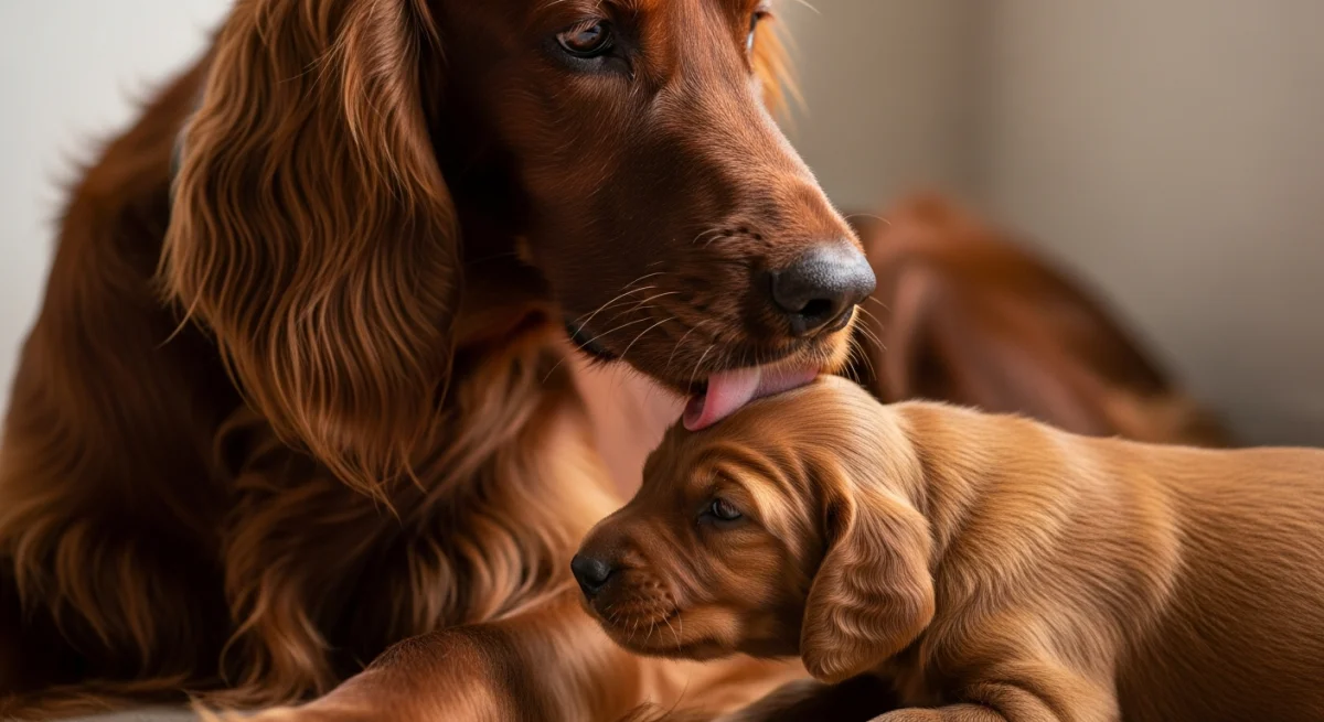 Chiot Setter Irlandais Rouge